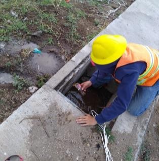 GE Solutions team member working on an underground installation